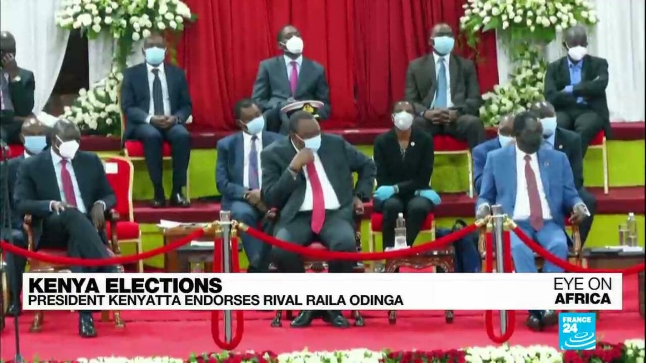 El presidente Kenyatta respalda a su rival Raila Odinga
