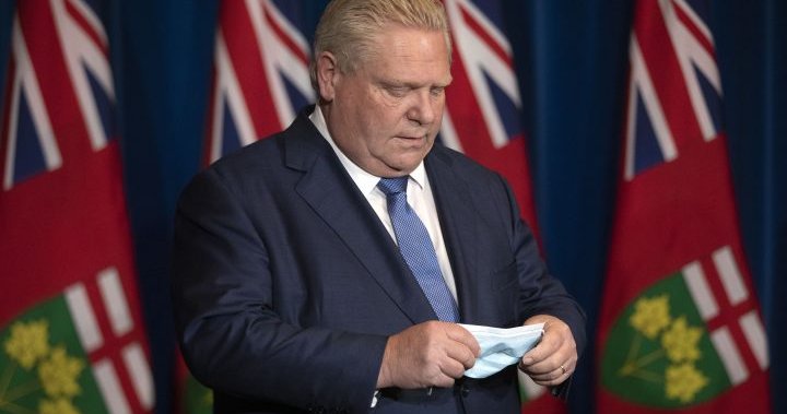 El primer ministro Doug Ford hará un anuncio el lunes por la mañana
