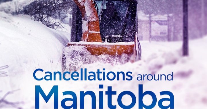 Escuela y otras cancelaciones en el sur de Manitoba para el martes 1 de febrero - Winnipeg
