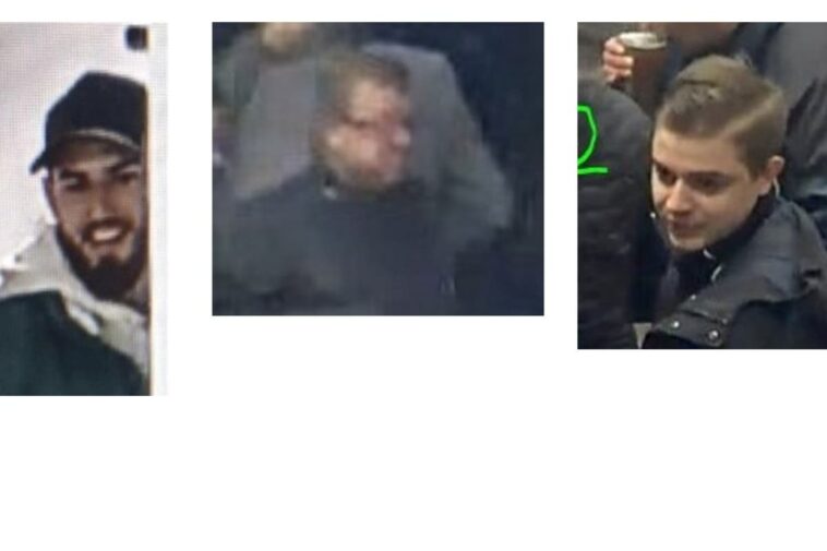 La policía publica fotos de tres hombres después de la pelea en el partido West Ham vs Brighton