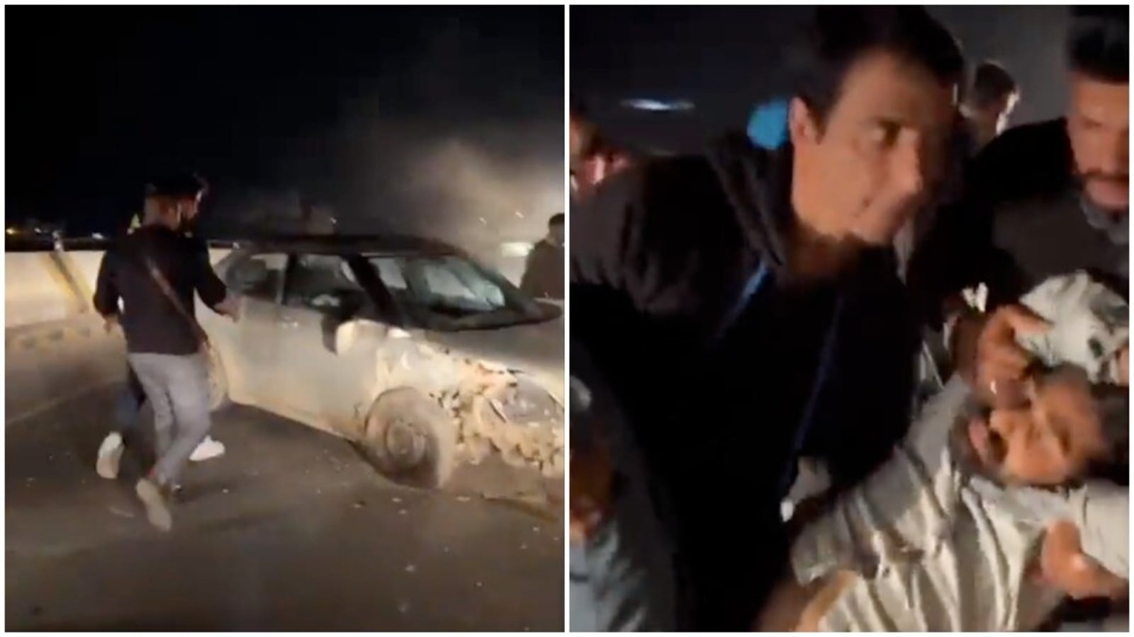  Sonu Sood lleva a la víctima de un accidente de tráfico en sus brazos, lo lleva al hospital.  Ver video
