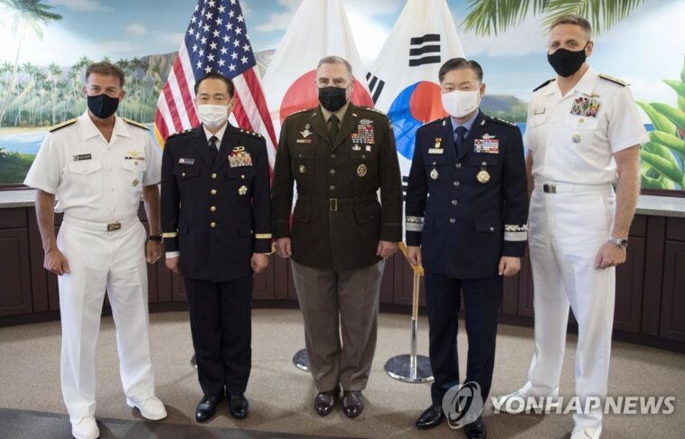 Altos oficiales militares de Corea del Sur, EE. UU. y Japón se reunirán en Hawái esta semana