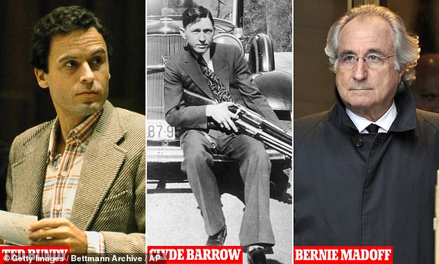 Los rasgos psicopáticos comunes entre el asesino en serie Ted Bundy, el ladrón Clyde Barrow y el estafador Bernie Madoff fueron la insensibilidad, la manipulación, la deshonestidad y la crueldad.