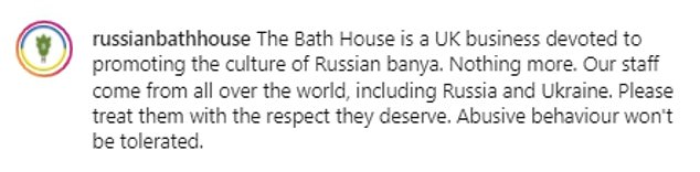 El propietario ucraniano de Russian Bath House pide a los fanáticos del spa londinense que no lo rechacen