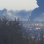 Los invasores rusos lanzan ocho misiles en el aeródromo de Vasylkiv