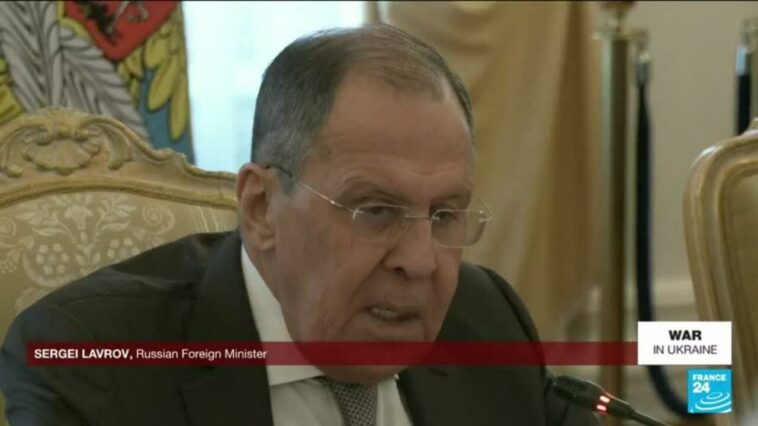 REPETICIÓN: El ministro de Relaciones Exteriores de Rusia, Lavrov, habla en la comisión del partido gobernante