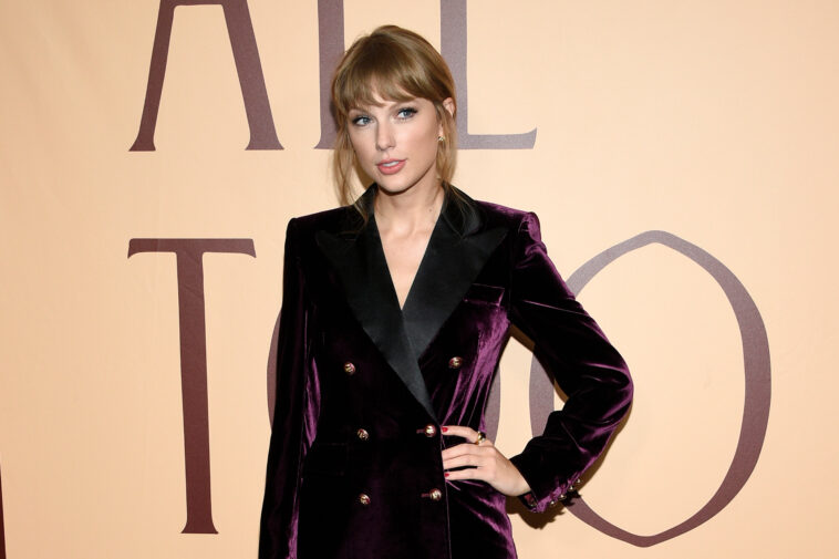 Taylor Swift attends a premiere for the short film "All Too Well" at AMC Lincoln Square 13 on Friday, Nov. 12, 2021, in New York. (Photo by Evan Agostini/Invision/AP)