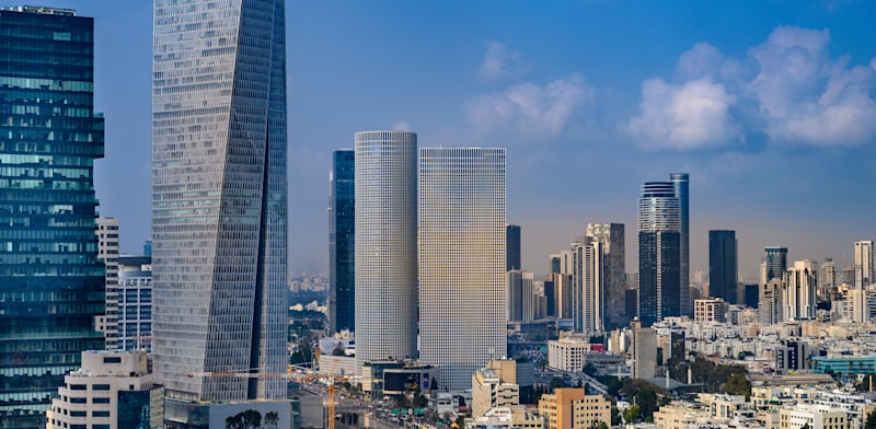 Tel Aviv office high rises Credit: Shutterstock