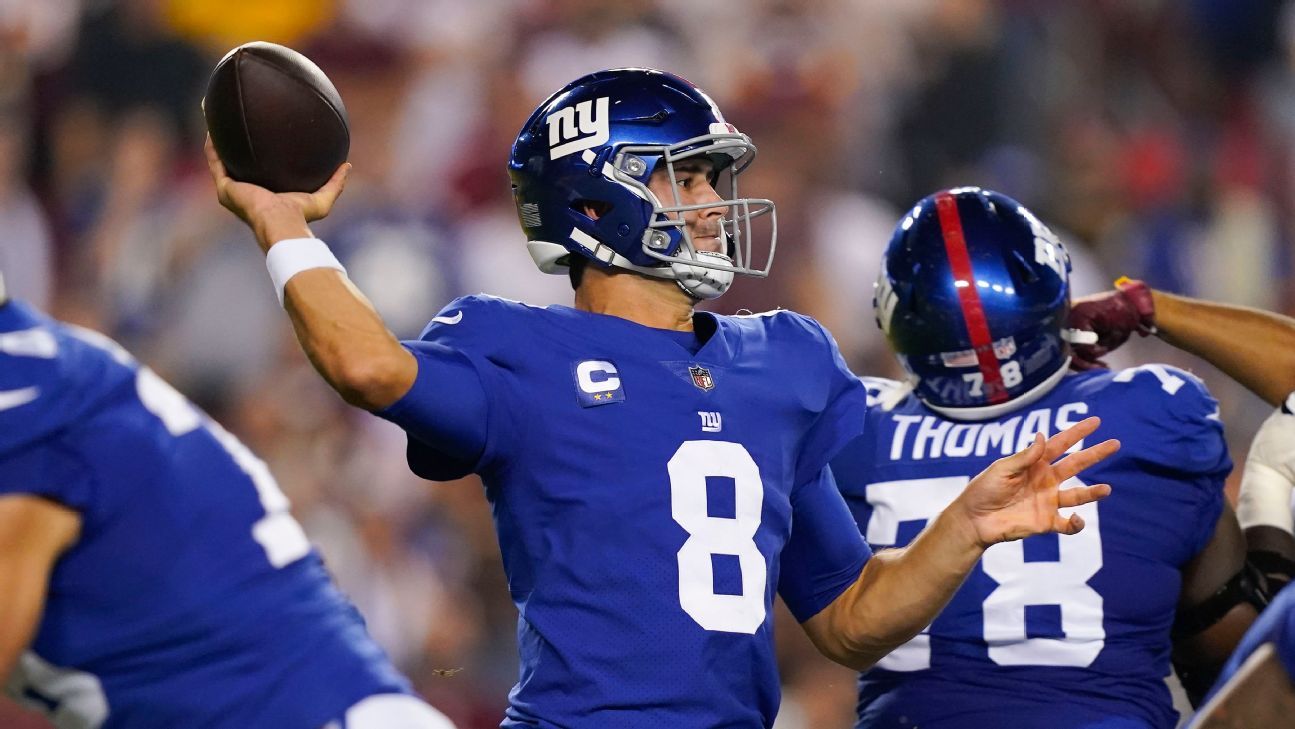 Los New York Giants lo dejan claro: Daniel Jones es QB1, Tyrod Taylor es el No. 2
