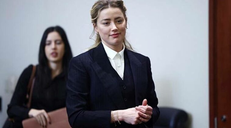 Amber Heard, Amber Heard court case, Amber Heard court fashion, Amber Heard and Johnny Depp courtroom looks, indian express news
