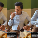 Riteish Deshmukh revela que está "aumentando de peso" mientras comparte un video de sí mismo comiendo con la barriga hacia afuera.  Reloj