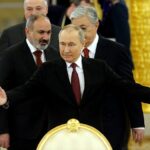 El presidente ruso, Vladimir Putin, en el Gran Palacio del Kremlin en Moscú el lunes.