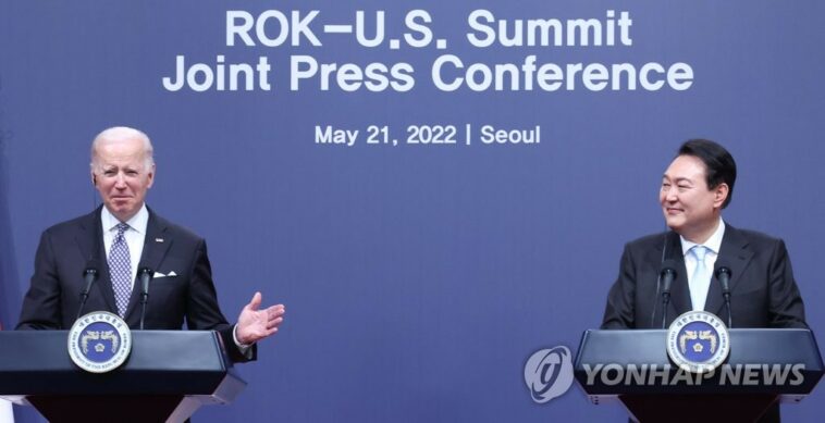 (News Focus) Yoon y Biden acuerdan ampliar y profundizar la alianza en medio de las amenazas de Corea del Norte y la asertividad de China