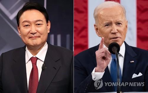 (AMPLIACIÓN) Yoon y Biden visitarán centro de operaciones clave de la Fuerza Aérea