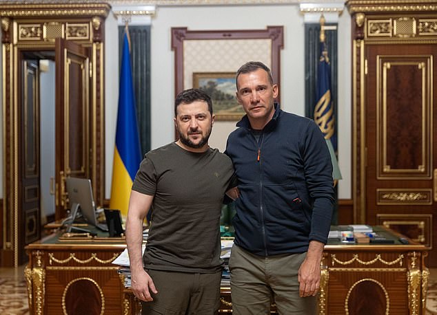 Andriy Shevchenko conoció a Volodymyr Zelenskyy en Kiev después de convertirse en embajador de UNITED24