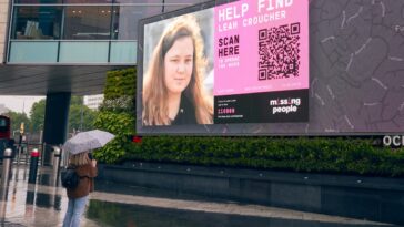 Carteles de personas desaparecidas en Londres cobran vida con tecnología