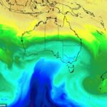 Una ráfaga de aire antártico helado se está moviendo sobre Australia y llegará a WA y se trasladará a los estados del este para el fin de semana (en la foto)