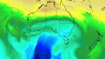 Una ráfaga de aire antártico helado se está moviendo sobre Australia y llegará a WA y se trasladará a los estados del este para el fin de semana (en la foto)