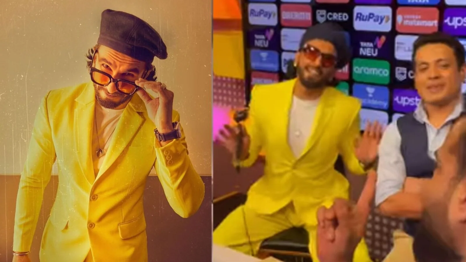 'Dame un trabajo': Ranveer Singh se niega a abandonar el panel después de que su tiempo de pantalla haya terminado después del partido de IPL
