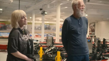 David Letterman corre karts con Billie Eilish en un próximo episodio de su programa