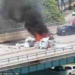 Al menos dos personas se encuentran en estado crítico y otras cuatro heridas al estrellarse una avioneta contra un automóvil en un puente de Miami