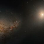 Two galaxies captured by NASA's Hubble Telescope