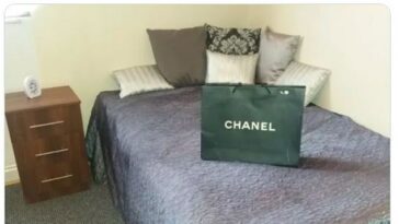 Un propietario en Leeds ha sido acusado de usar bolsas de compras de lujo para montar fotos de un estudio 'miserable'