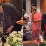 Karan Johar corta el pastel de cumpleaños con Gauri Khan, Farah Khan y otros a medianoche.  Ver vídeo interior
