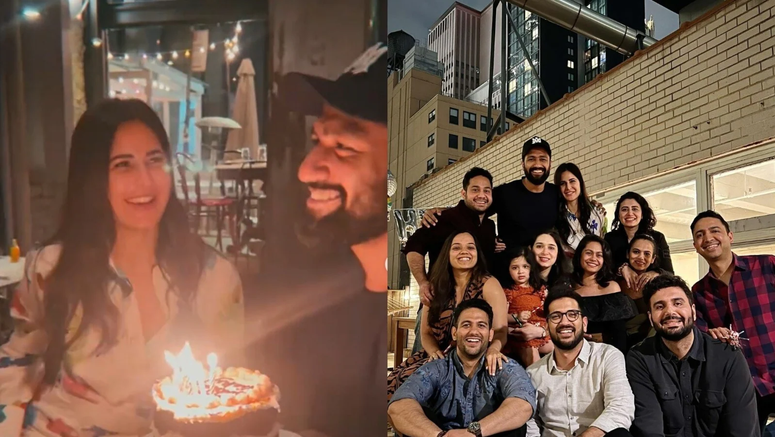  Katrina Kaif canta 'Feliz cumpleaños' para Vicky Kaushal en una fiesta en la azotea de Nueva York.  Ver video
