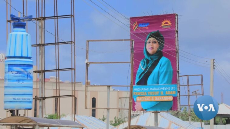La candidata presidencial solitaria de Somalia