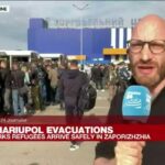 Los evacuados de la planta siderúrgica de Mariupol llegan a un lugar seguro en Zaporizhzhia