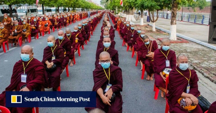 Miles de monjes de Myanmar celebran cumpleaños de Buda en evento de junta