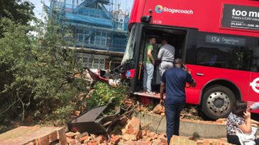 Seis personas hospitalizadas tras chocar un autobús contra un muro en el este de Londres