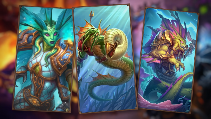 All Rise Of The Naga Minions Coming To Hearthstone Battlegrounds