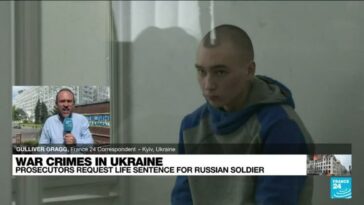 Ucrania: Cadena perpetua solicitada para soldado ruso en juicio por crímenes de guerra en Kiev