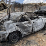 Colonos israelíes prendieron fuego a vehículos palestinos