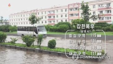 Corea del Norte emite alerta nacional de fuertes lluvias para esta semana