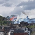 Incendio forestal en Edimburgo: enormes llamas arrasan Calton Hill, patrimonio de la UNESCO