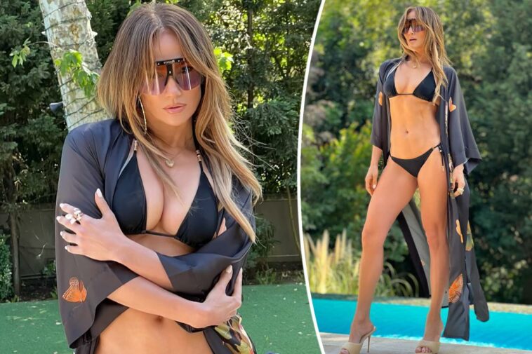 Jennifer Lopez chisporrotea en bikini y tacones: 'Summer mode'