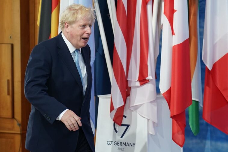 Johnson insta a los aliados del G7 a mantenerse firmes en apoyo a Ucrania