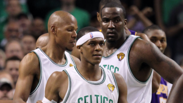 Kendrick Perkins dice que los Celtics 'hicieron' que Ray Allen y Rajon Rondo se pelearan para resolver su problema