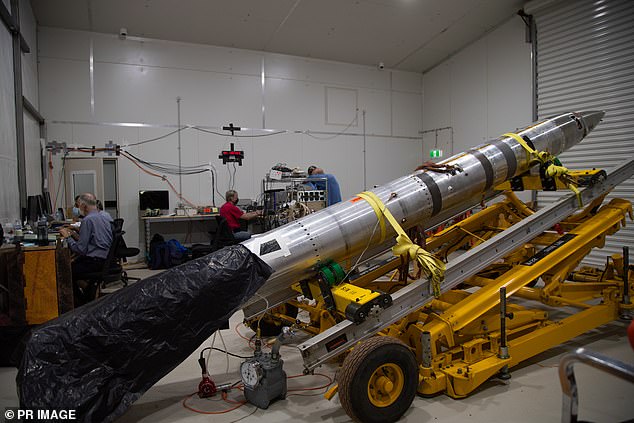 Uno de los tres cohetes que la NASA lanzará desde el Centro Espacial Arnhem en el Territorio del Norte de Australia (en la foto)