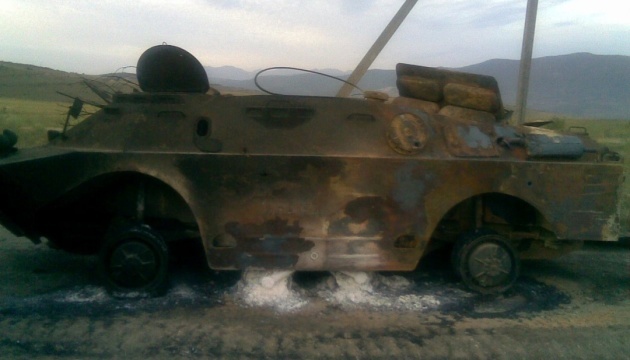 La brigada 'real' del ejército de Ucrania destruye el BRDM-2 de Rusia en la región de Luhansk