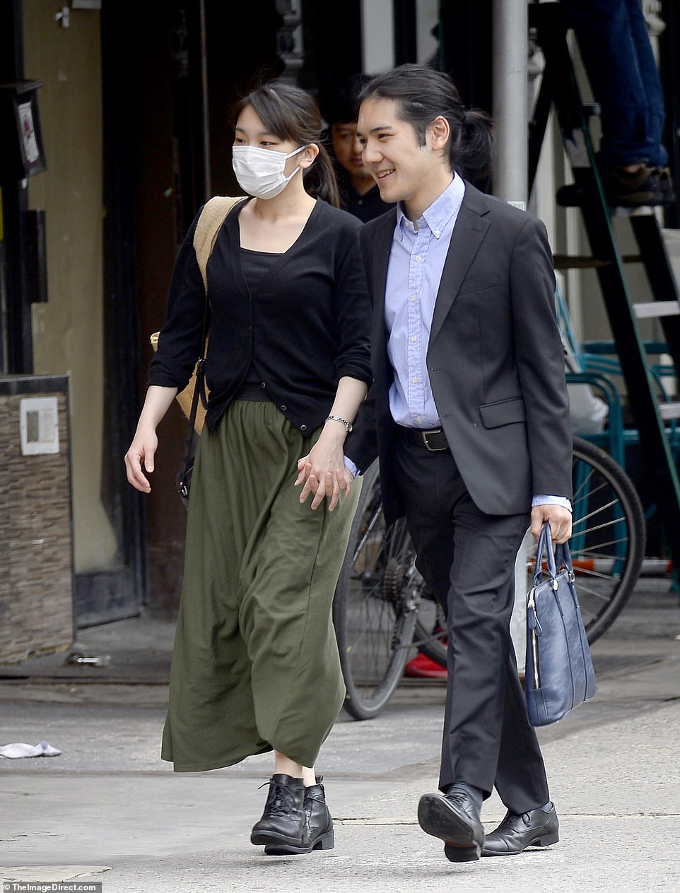 La princesa japonesa Mako Komuro de Akishino fue vista con su esposo plebeyo, Kei Komuro, en la ciudad de Nueva York el jueves.