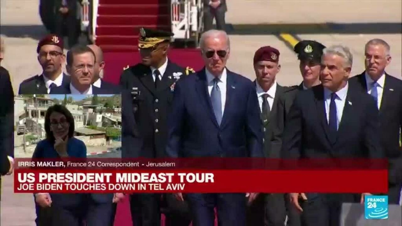 Biden aterriza en Israel en su primera gira por Oriente Medio como presidente de EE.UU.
