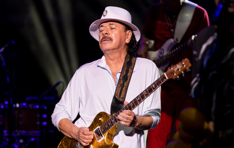 Carlos Santana colapsa por agotamiento por calor durante actuación en Michigan