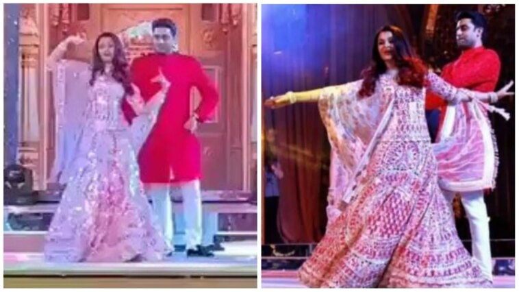 Cuando Aishwarya Rai y Abhishek Bachchan actuaron en el sangeet de Isha Ambai;  los fanáticos dicen 'extraño su baile en la pantalla'.  Reloj