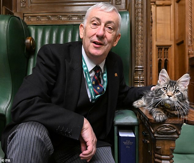 El presidente de la Cámara de los Comunes, Sir Lindsay Hoyle, aparece en la foto el mes pasado.