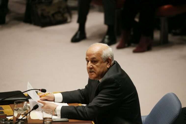 Enviado advierte a la ONU que los palestinos se enfrentan a un "futuro de miedo, acoso e intimidación"
