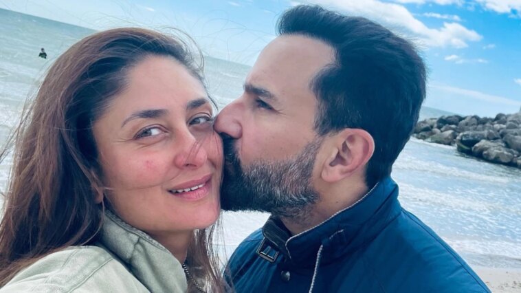 Kareena Kapoor comparte fotos cuando recibe un beso de Saif Ali Khan en English Channel, los fanáticos dicen que 'están envejeciendo como el vino'